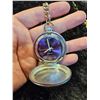 Image 1 : Keychain pocket watch purple face