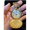 Image 2 : Pocket watch - ornate train / locomotive design on case