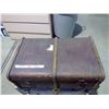 Image 1 : Vintage trunk( 30X19X13"), suitcase and misc