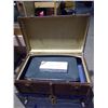 Image 2 : Vintage trunk( 30X19X13"), suitcase and misc