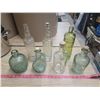 Image 1 : lot of decorative glass bottles