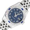 Rolex Quickset Sapphire Blue Roman Sapphire & Diamond Datejust Wristwatch