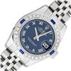 Image 1 : Rolex Quickset Sapphire Blue Roman Sapphire & Diamond Datejust Wristwatch