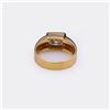 Image 4 : 18k Yellow Gold & Moissanite Ring