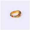 Image 3 : Vintage Southeast Asian 22k Yellow Gold & Enamel Diamond Ring