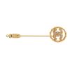 Image 1 : Chanel Gold CC Rhinestone Pin Brooch