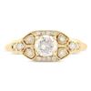 Image 2 : 0.50 ctw SI2 CLARITY CENTER Diamond 18K Yellow Gold Ring (0.68 ctw Diamonds)