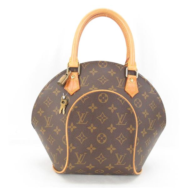 Louis Vuitton Brown Monogram Canvas Leather Ellipse PM Handbag