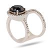 Image 1 : 3.92 ctw Black Diamond 14K White Gold Ring (4.56 ctw Diamonds)