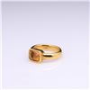 Image 2 : Heavy 18k Yellow Gold & Citrine Ring