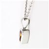 Image 5 : 14k White Gold GIA 0.70 ctw Fancy Deep Brown Orange Heart Natural Diamond Pendan