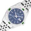 Image 1 : Rolex Stainless Steel Quickset Blue Index Datejust Wristwatch 26MM