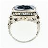 Image 8 : Antique 14k Gold Athena Warrior Intaglio Agate Seed Pearl & Enamel Filigree Ring