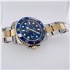 Image 2 : Rolex 2017 Blue Face Two Tone Ceramic Submariner 40mm Wristwatch