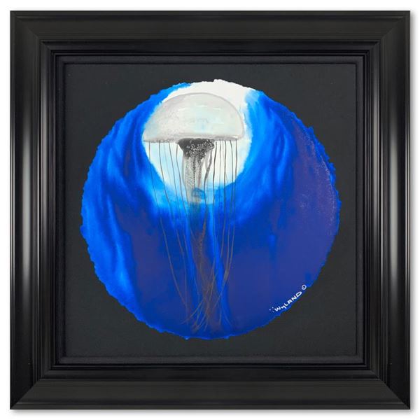 Blue Jellyfish Rising by Wyland Original