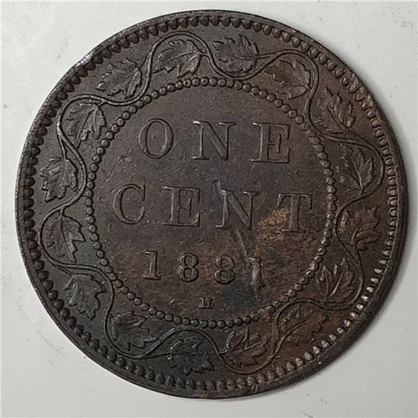 Canadian Large Cent 1881 EF++