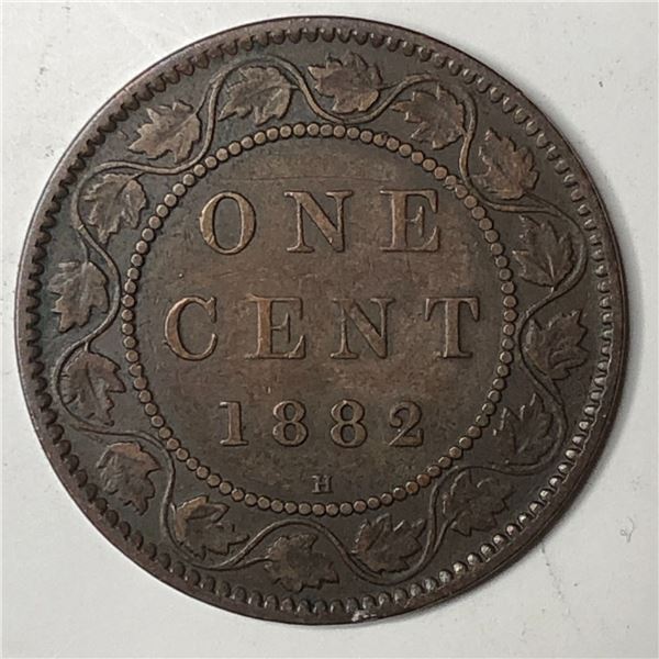 Canadian Large Cent 1882 VF++