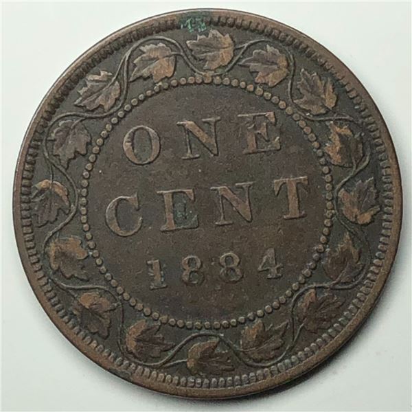 Canadian Large Cent 1884 VG