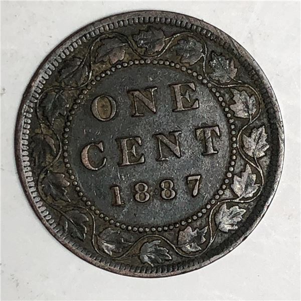 Canadian Large Cent 1887 EF