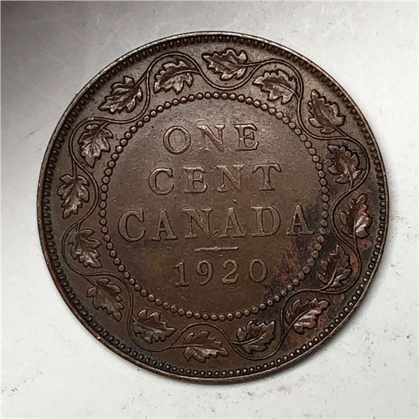 Canadian Large Cent 1920