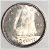 Image 1 : Canadian .10 Cent Dime 1965