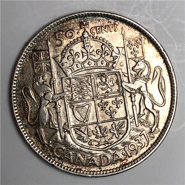 1937 King George VI 50 Cents