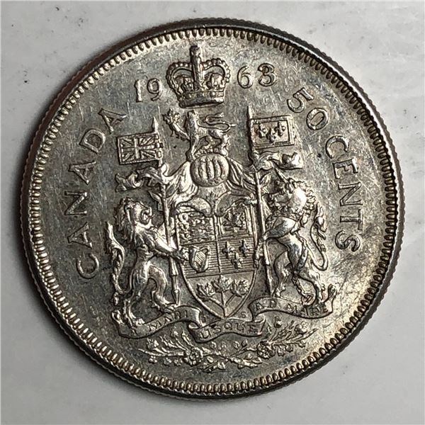 1963 Queen Elizabeth 50 Cents