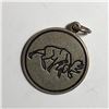 Image 1 : Sterling Silver Moose Medalion Pendant 3.4g