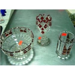 GLASS GOBLET, COMPOTE, JAR