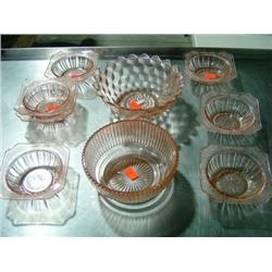PINK GLASS BOWLS
