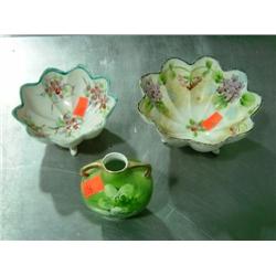 FOOTED BOWLS & BUD VASE