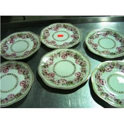 LOT OF 6 CAKE PLATES