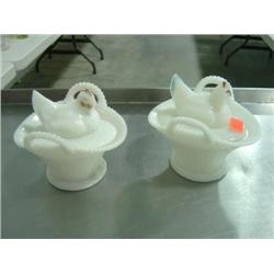 PAIR OF CHICKEN BASKETS