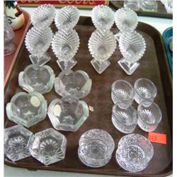 LOTS OF GLASS SALT DIPS