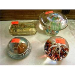 GLASS PAPER WEIGHTS