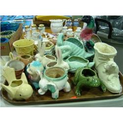 TRAY LOT OF PLANTERS