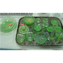 GREEN DEPRESSION GLASS