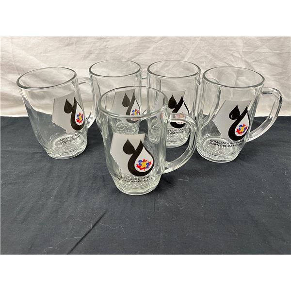 5 Athabasca Oilsands Glass Mugs