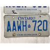 Image 2 : 3 Ontario License Plates