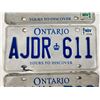 Image 3 : 3 Ontario License Plates