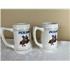 Image 2 : 2 Excalibur Hotel/Casino Porcelain Beer Steins