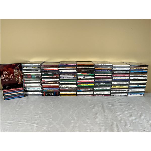 Huge Assortment of CD's. & Wooden Box