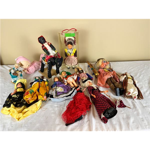 Assorted Dolls & Marionette