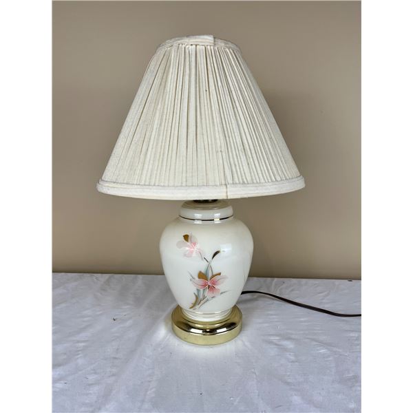 Floral Glass Table Lamp