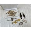 Image 1 : Assorted Costume Jewellery Earrings & Box