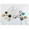 Image 1 : Assorted Rings & Ring Dish Some 925 Silver