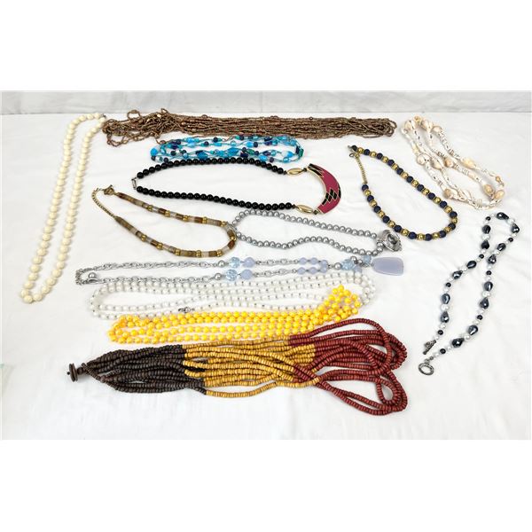 Assorted Costume Jewellery Beaded Necklaces,