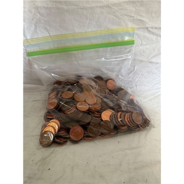 3.3lbs bag of pennies