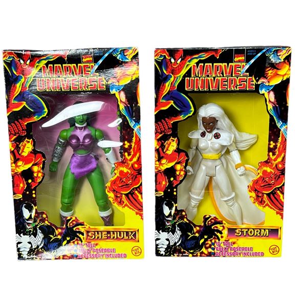 Marvel Universe Vintage Storm She Hulk toy biz Action Figure Lot