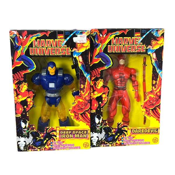 Marvel Universe Vintage deep space Iron Man daredevil toy biz Action Figure Lot